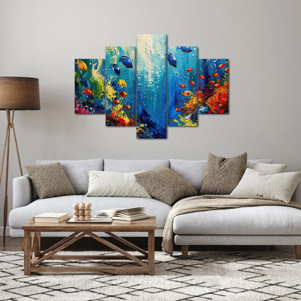 Kép - A víz alatti világ festése (150x105 cm)