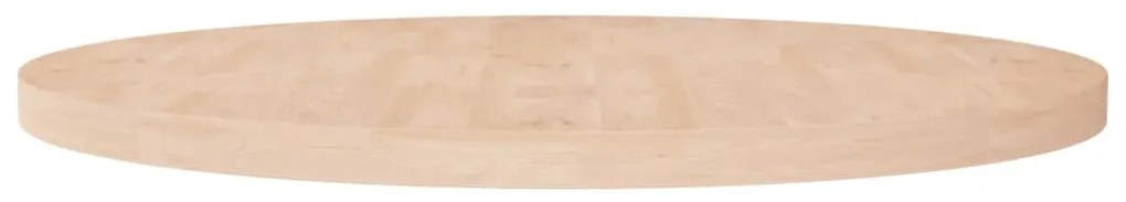 kerek kezeletlen tömör tölgyfa asztallap Ø90 x 4 cm
