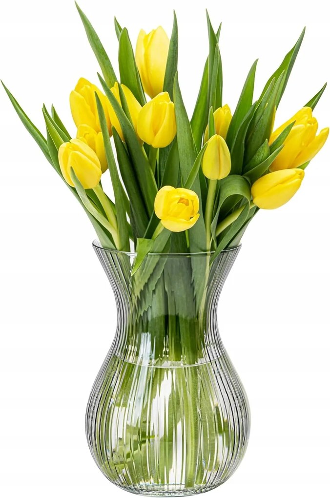 Sasanka csíkos üveg virágos váza