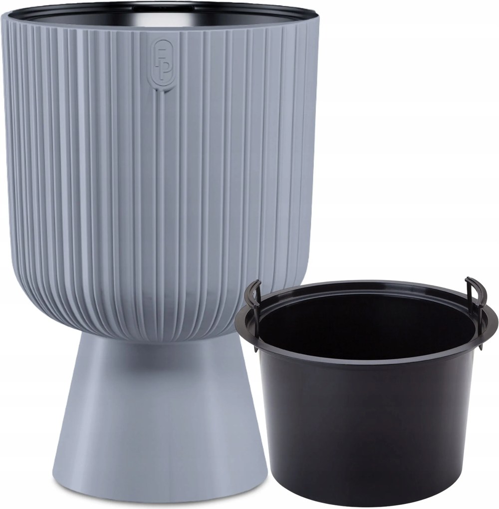 Keli Mika 40-es kerek virágtartó Gazon lábbal