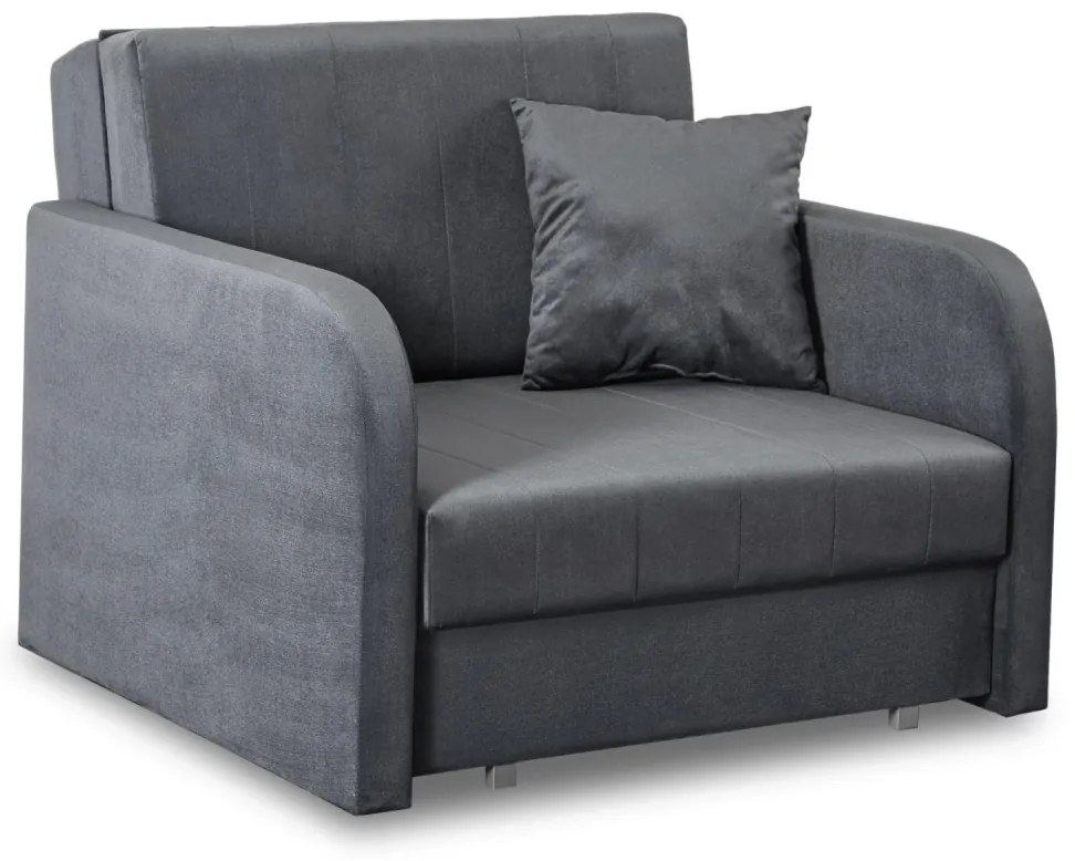 Fotel Do Spania Jednoosobowy VERO Szary