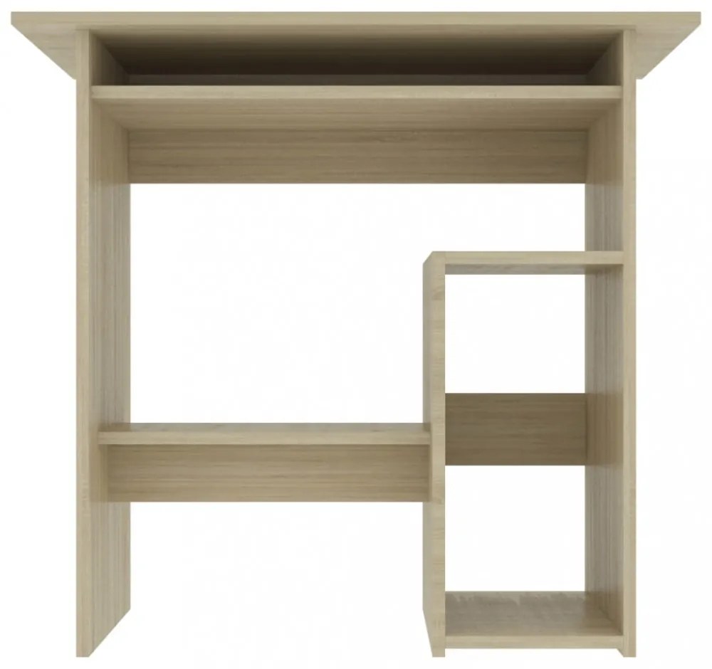 vidaXL sonoma tölgy színű szerelt fa íróasztal 80 x 45 x 74 cm