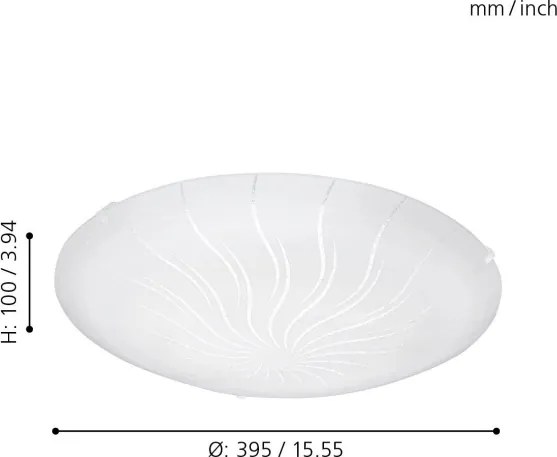 Eglo 96091 - LED Mennyezeti lámpa MARGITTA 1 LED/16W/230V