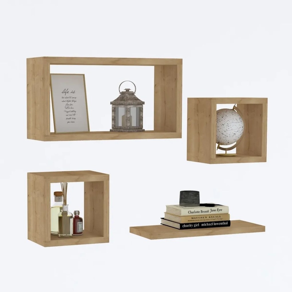 Babi Sapphire Oak polc, 4 db