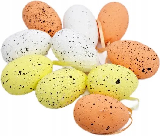 Húsvéti tojás nád kraft dekoratív tojás 7 cm 12db