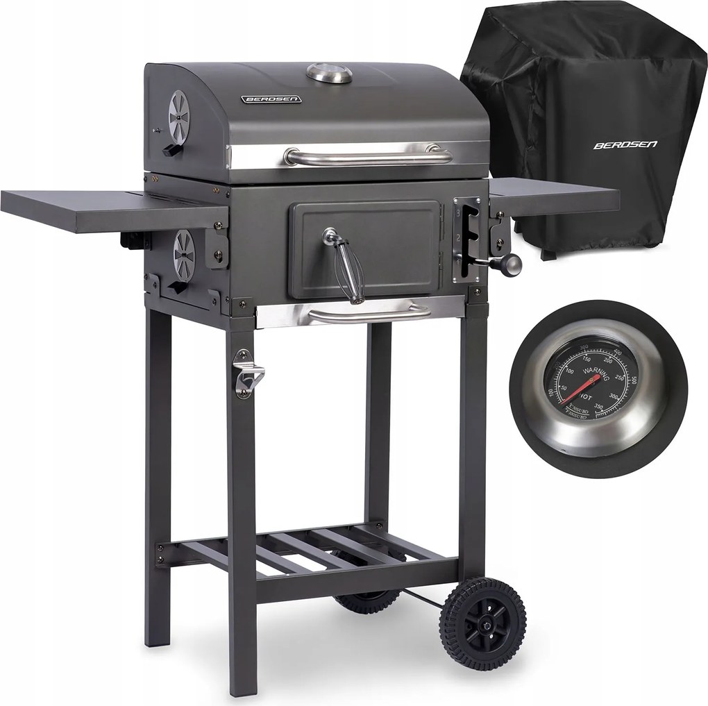 Faszenes Grill Berdsen Huzattal BD-892 Fekete