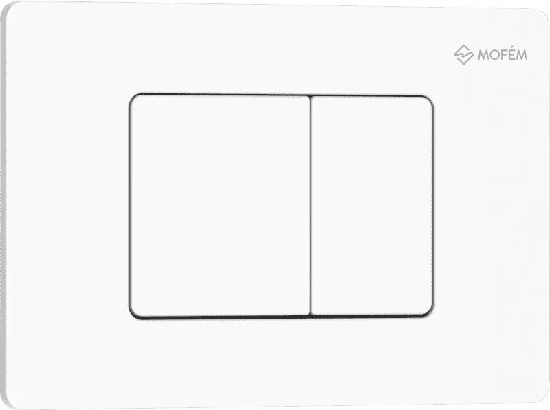 MOFÉM EVO 30 nyomólap, 2 vízmennyiségű, inox, matt fehér