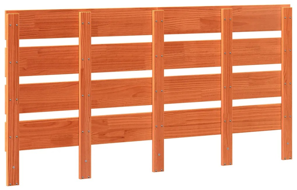 Fa ágytámla Viaszbarna 160.5 x 3 x 80 cm Tömör fenyőfa