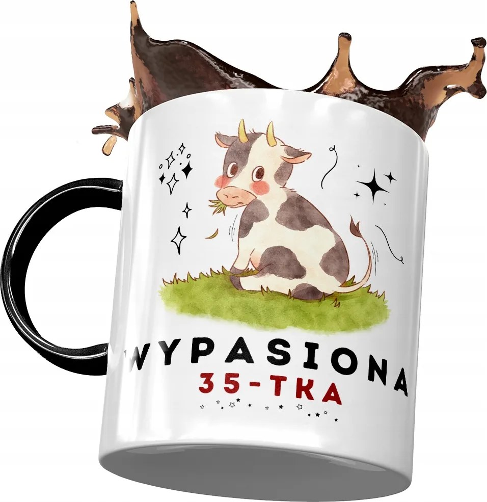 Fekete Bögre Születésnapra 35 35-es 35-ös Ajándék Nyomtatott Fotóval