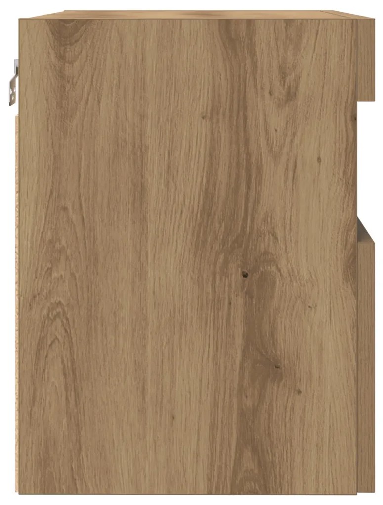LED világítással rendelkező TV faliszekrények 2 db Artisan tölgy 60x30x40 cm
