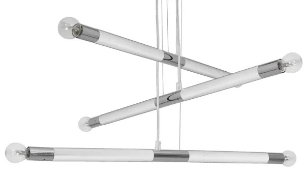 Csillár BASTONE WHITE 6xE14 / 40W / 230V