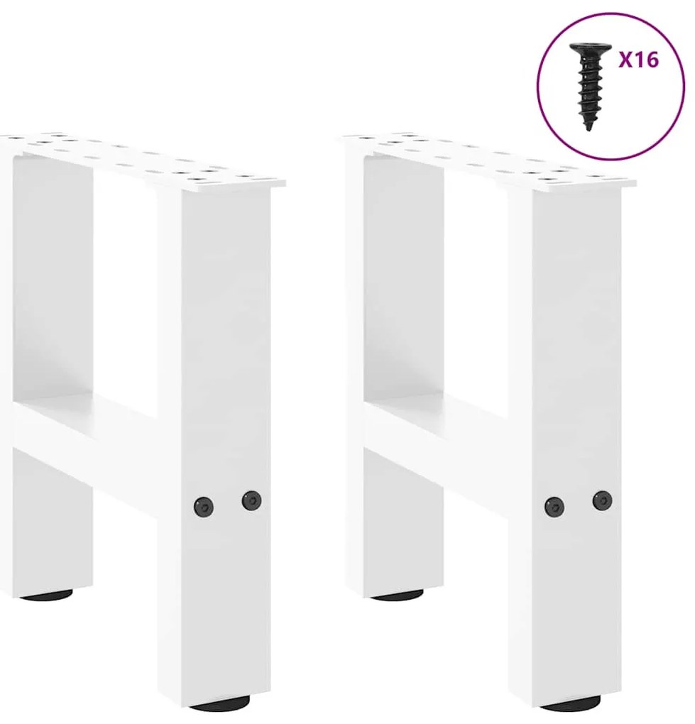 2 db fehér dohányzóasztal láb 30 x (30-31) cm acél