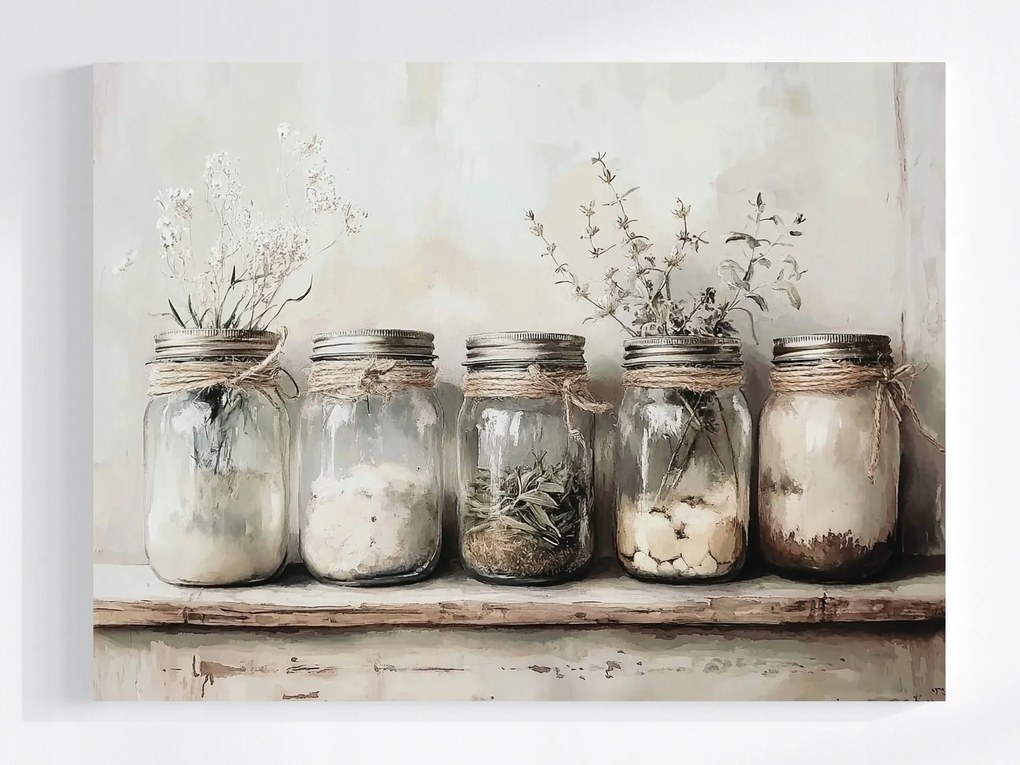 Vászonkép Canvas Konyha Étel Főzés Fűszerek Gyógynövények 100x75