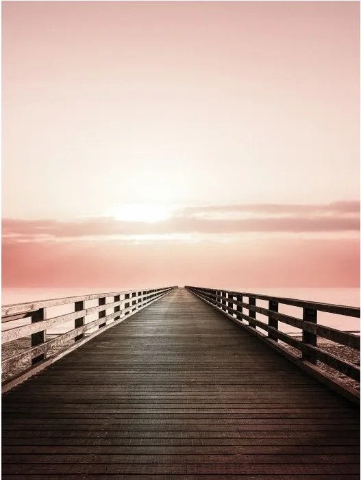 Fotótapéta Fa Móló Nyugodt vinil víz 184x254 +ragasztó