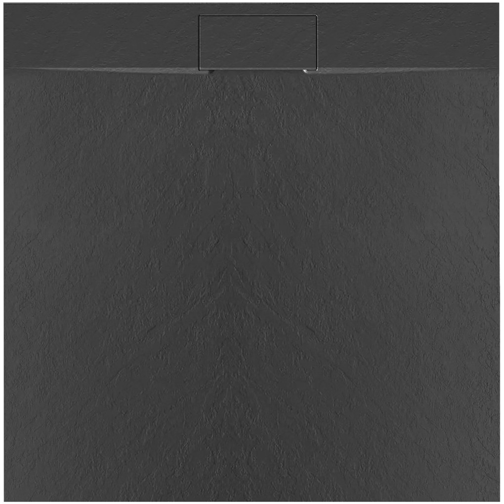 Zuhanytálca Bazalt Black 90x90