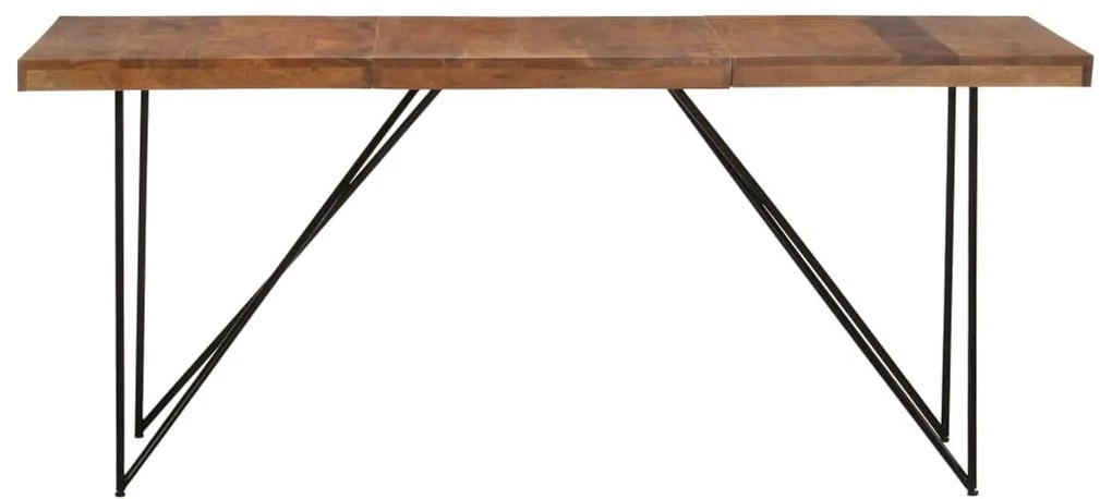Tömör akácfa étkezőasztal 180 x 90 x 76 cm