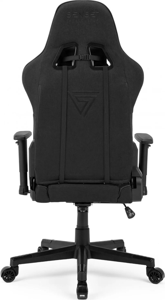 Gamer szék SENSE7 Spellcaster szövet fotel, fekete és szürke.
