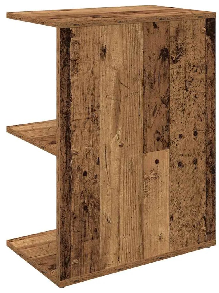 éjjeliszekrény régi fa 46,5x29x61 cm gépelt fa