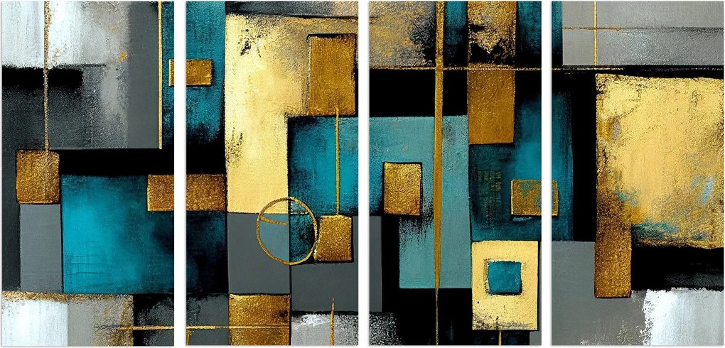 Absztrakt vászonképek Nagy kép Glamour Fali dekoráció 60x120