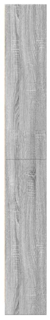 szürke sonoma színű szerelt fa könyvespolc 60 x 24 x 176 cm