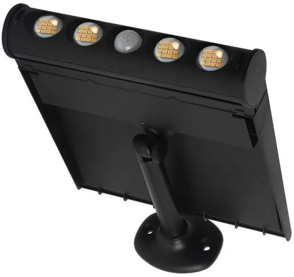 LED napelemes fali lámpa szenzorral LED/8W/3,7V IP65 3000K 4000 mAh