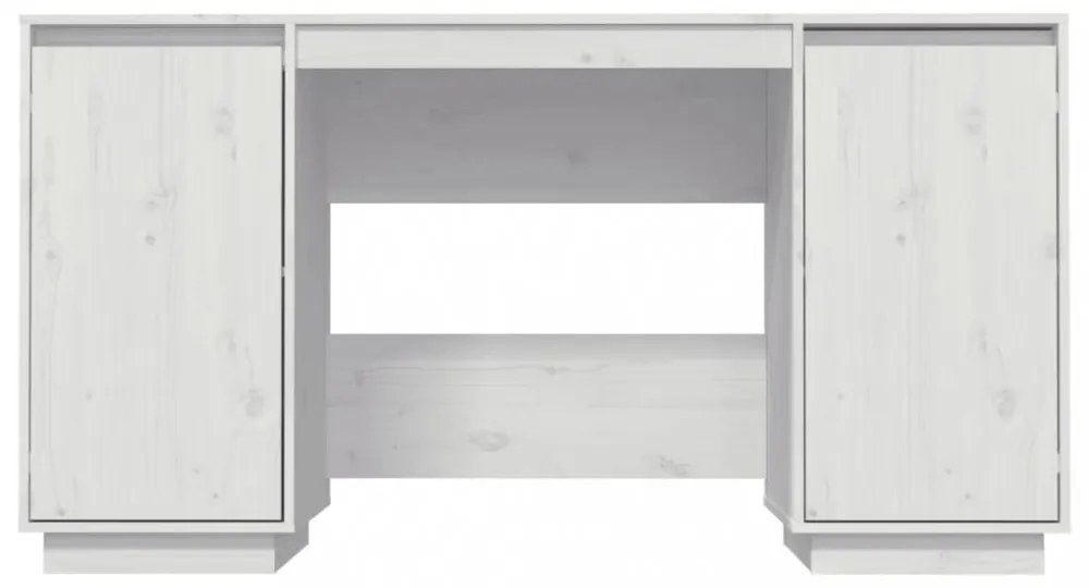 fehér tömör fenyőfa íróasztal 140 x 50 x 75 cm
