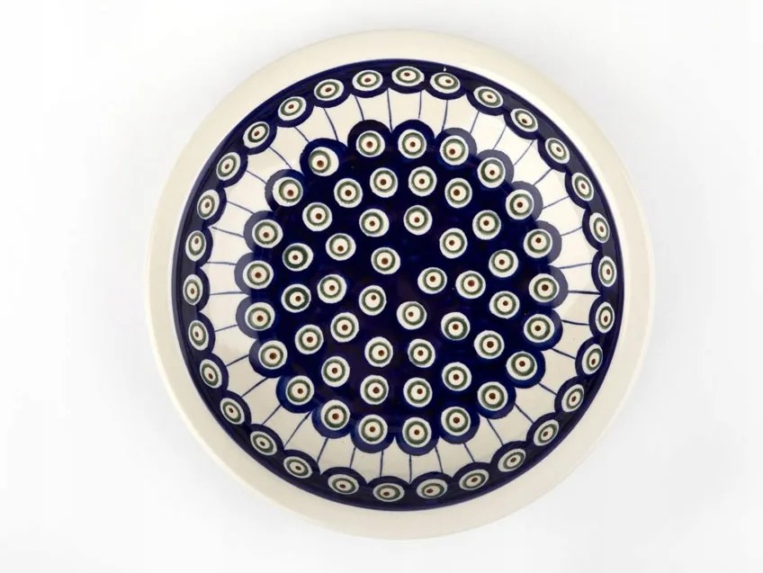 Mélytányér 23 cm Bolesławiec Pöttyös 8