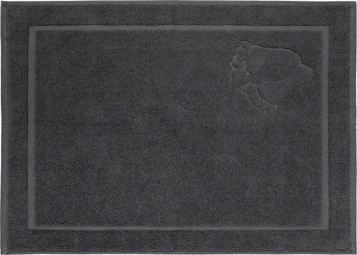 Fürdőszobaszőnyeg pamut vastag 50x70 grafit 750gramm