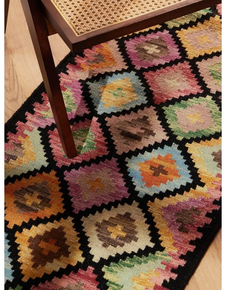 Kétoldalas kézi szövésű gyapjú futószőnyeg 60x190 cm Kamal Zara – Nouristan