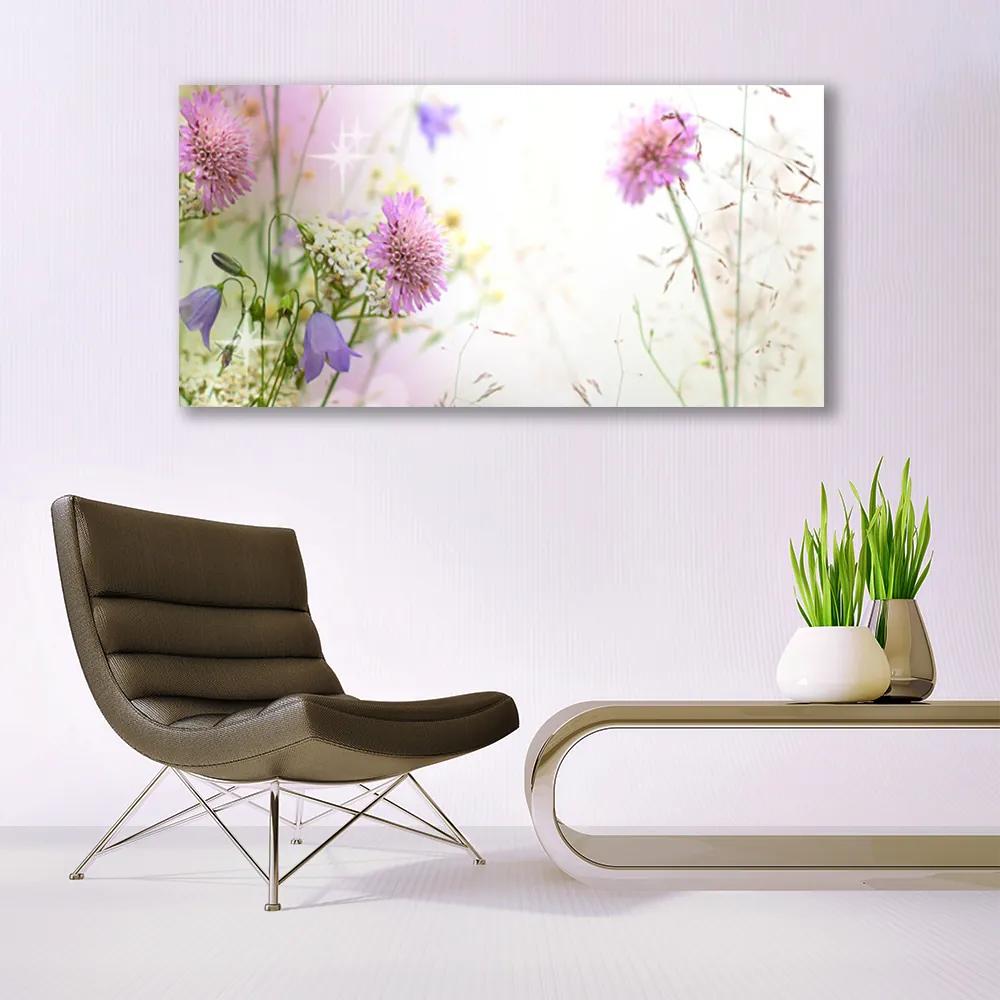 Üvegfotó Virág növény természet 100x50 cm