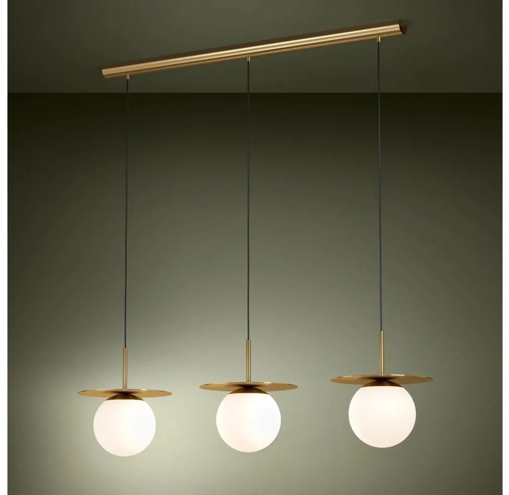 Eglo 39953 - Csillár zsinóron ARENALES 3xE27/40W/230V arany