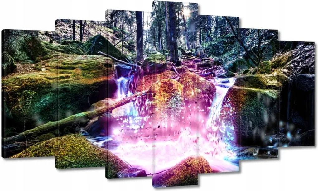 Festmények 140x80 Patak a hegyekben Tájkép