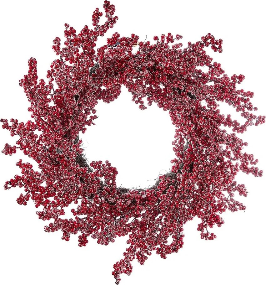 FLORISTA koszorú Ø56 cm, piros bogyós