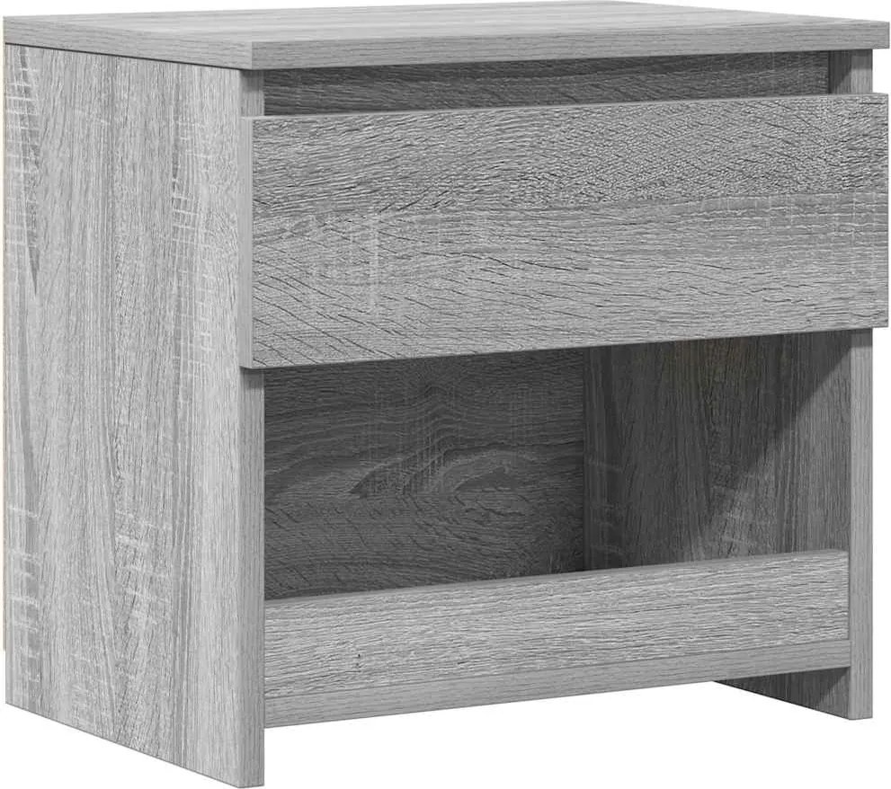 vidaXL szürke sonoma színű szerelt fa éjjeliszekrény 40 x 30 x 39 cm