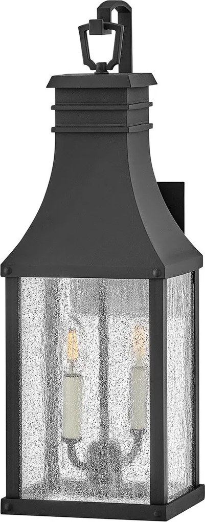 Hinkley lighting klasszikus kültéri fali lámpa beacon hill fekete átlátszó elshk-beacon-hillmmb IP44