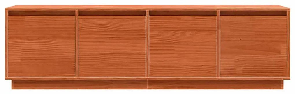 TV szekrény Barna 156 x 37 x 45 cm Tömör fenyőfa