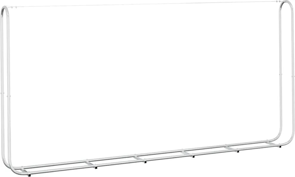vidaXL horganyzott acél tűzifatároló 300x25x150 cm