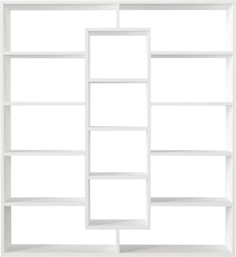 Ample könyvespolc, fehér, 125 cm