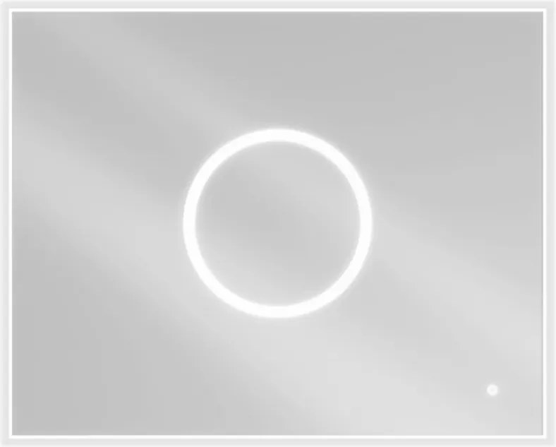Mexen Koga 100 x 80 cm-es megvilágított fürdőszobatükör, LED 6000K, páramentes - 9821-100-080-611-00