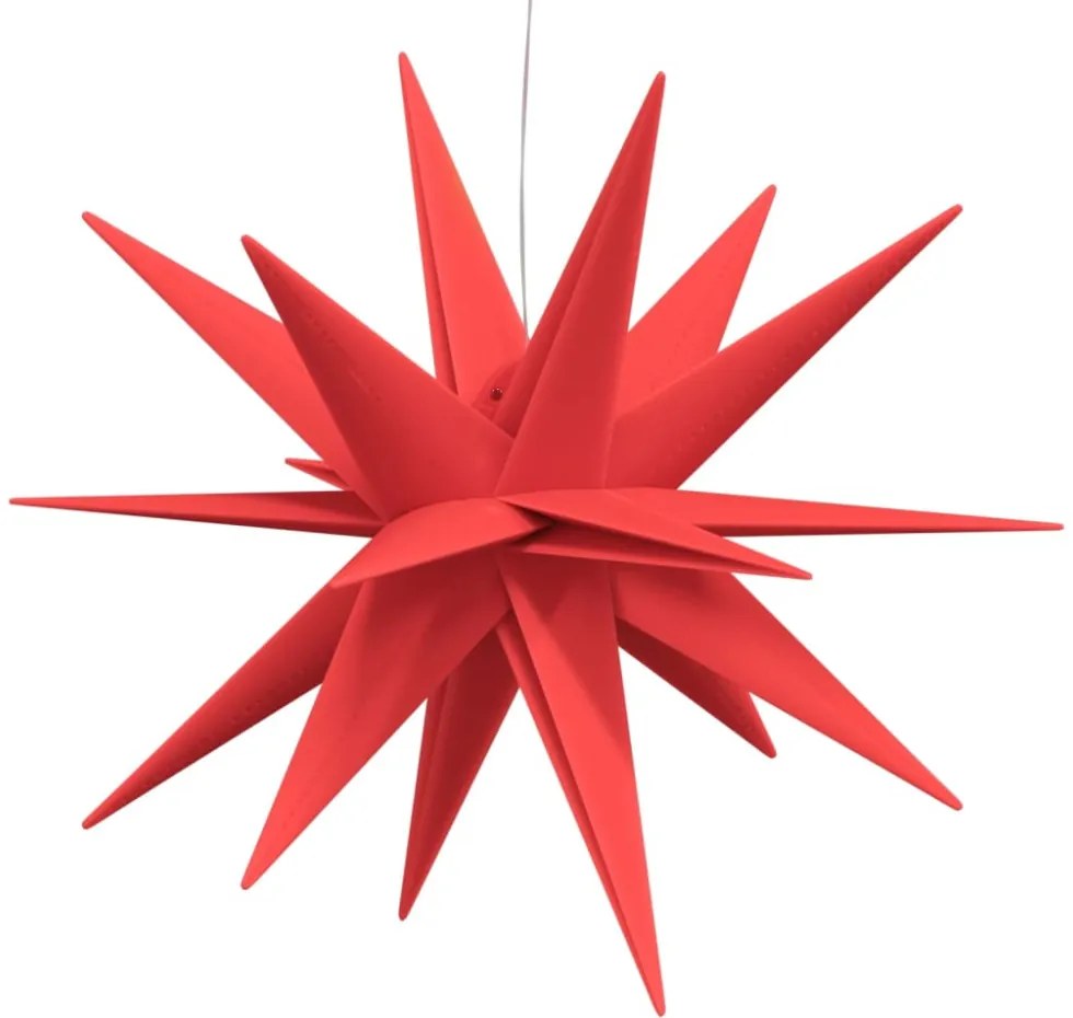 3 db összecsukható piros karácsonyi lámpa LED-del 43 cm