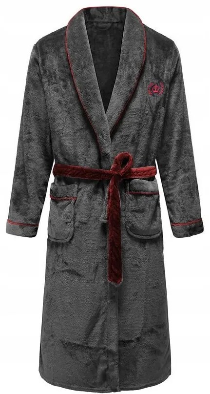 Fürdőköpeny Roger Women Grey Red L