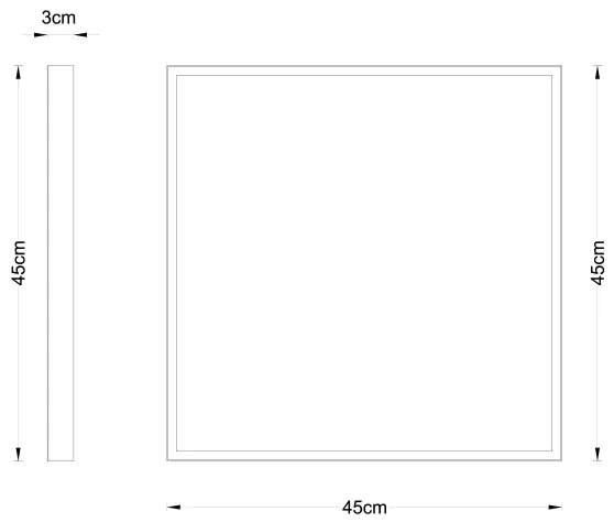 Globo 12382-30 - LED Mennyezeti lámpa TIBEY LED/30W/230V 45x45 cm