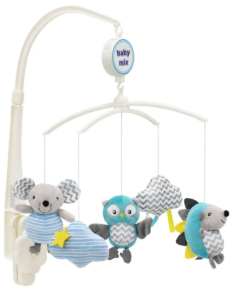 Körhinta a kiságy fölé Baby Mix süni egér bagoly