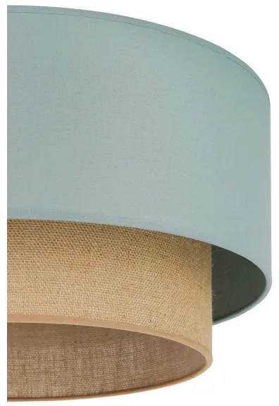 Duolla - Mennyezeti lámpa BOHO 1xE27/15W/230V átm. 45 cm zöld/barna