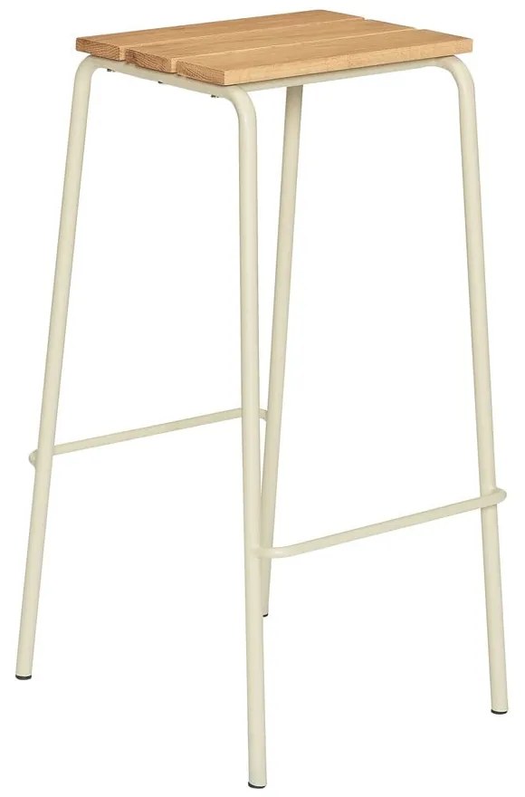 Bézs-natúr színű bárszék szett 2 db-os (ülésmagasság 76 cm) Stilt – Hübsch