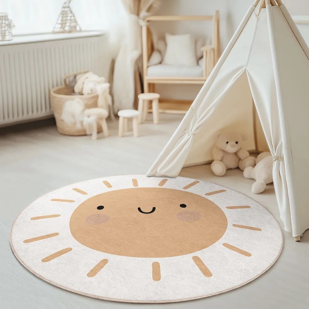 Mosható gyerek szőnyeg ø100 cm Sunny World – Mila Home