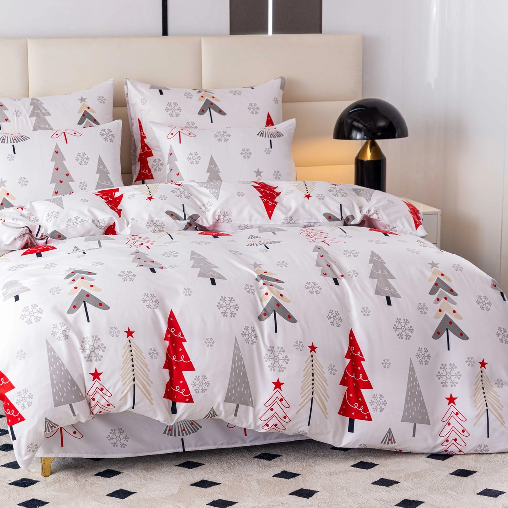 Mikroszálas ágyneműhuzat JINGLE fehér Ágyneműhuzat mérete: 70 x 90 cm | 140 x 200 cm