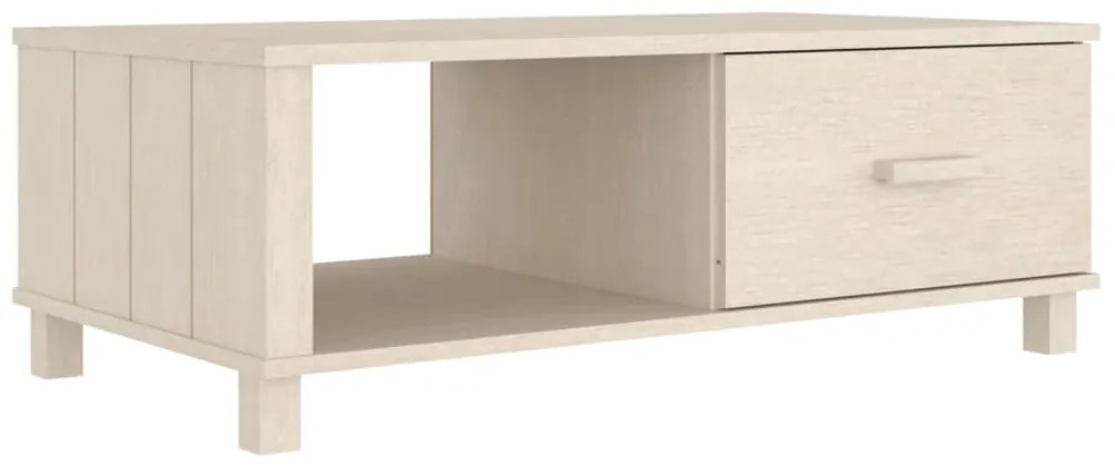 HAMAR mézbarna tömör fenyőfa dohányzóasztal 100 x 55 x 35 cm