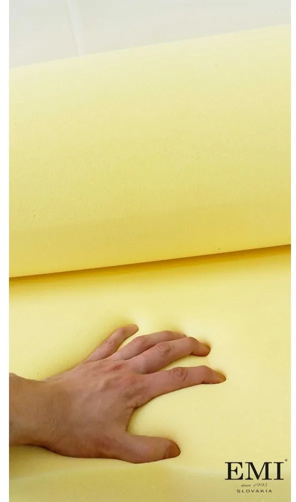 EMI 4 cm vastag huzat nélküli memóriahab felületi matrac, 80x200 cm