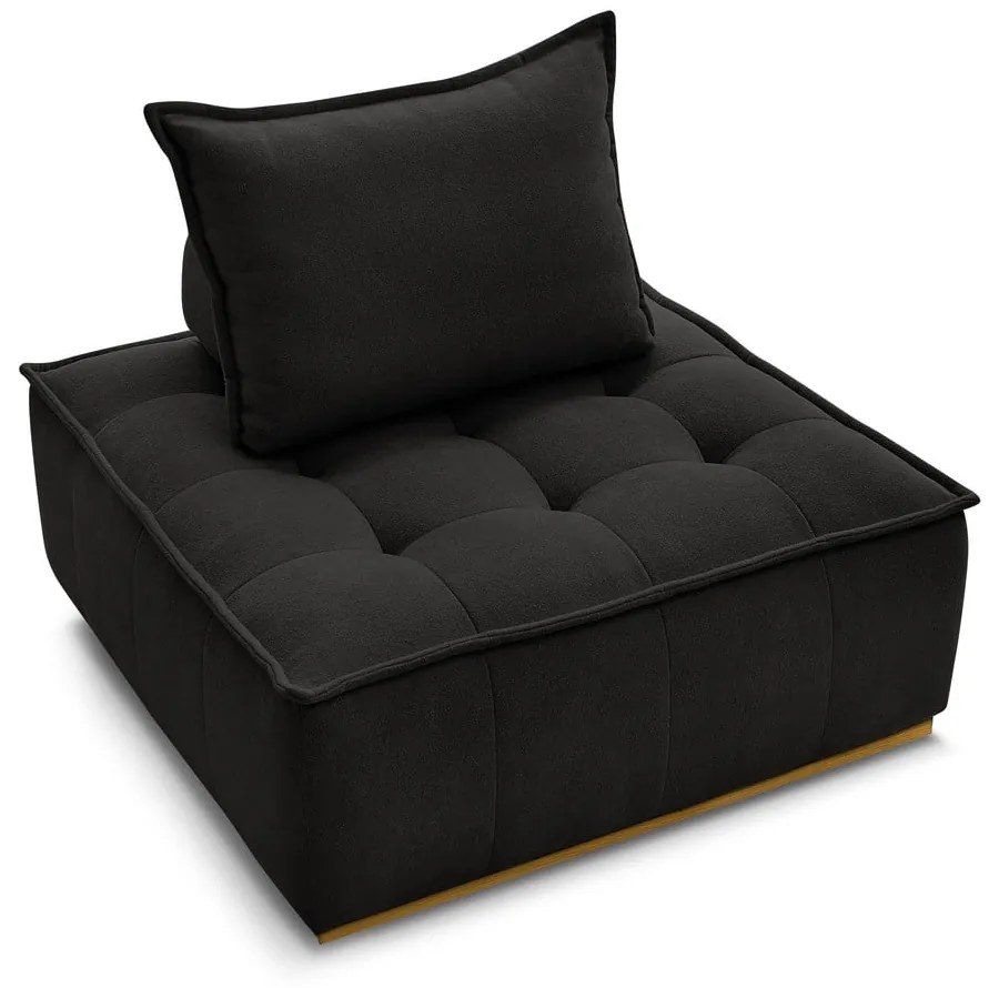 Fekete zsenília fotel Elisa – Bobochic Paris